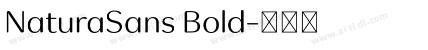 NaturaSans Bold字体转换